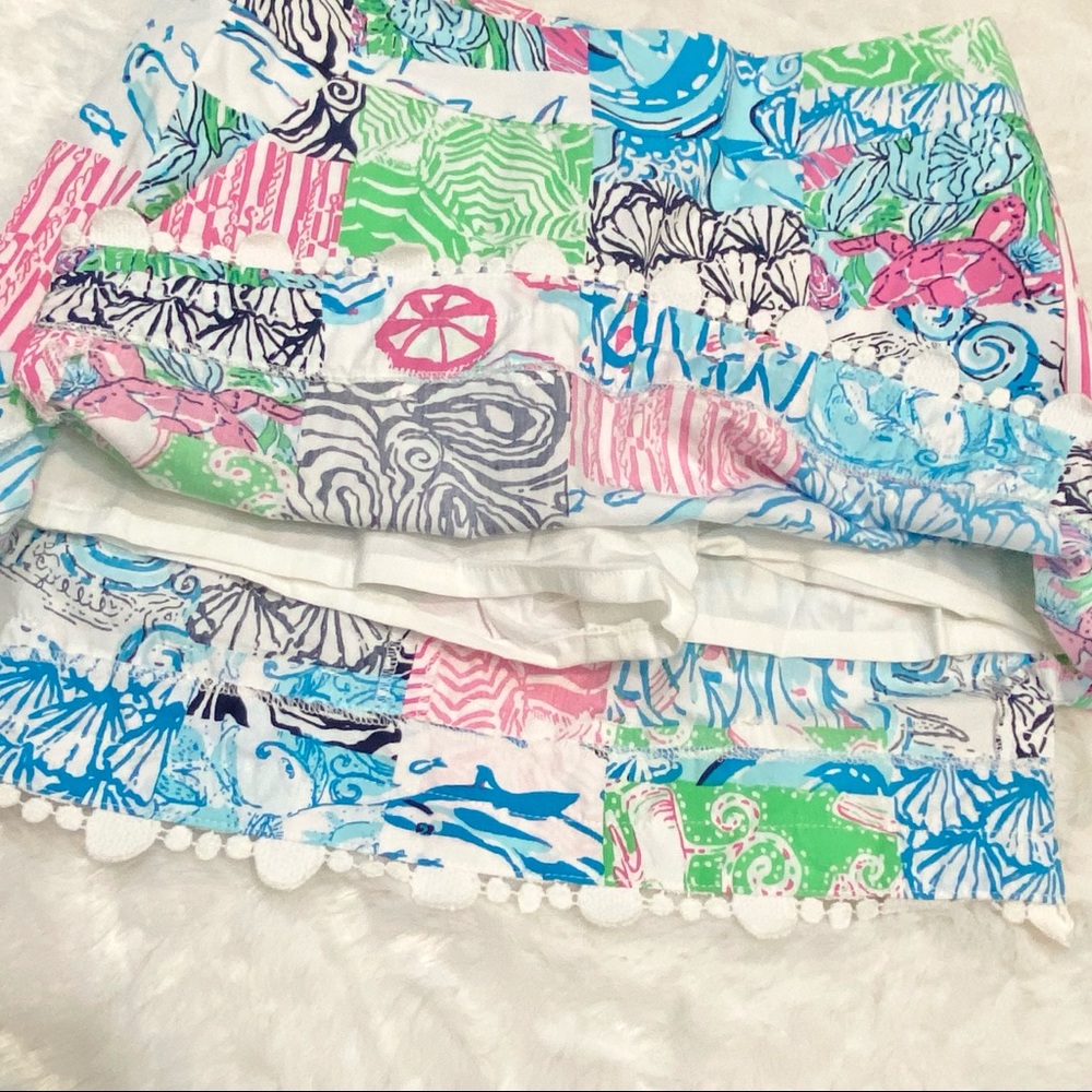 Lilly Pulitzer Marigold Patchwork Nautical Skort - image 4